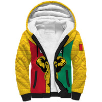 Guinea Football Sherpa Hoodie Come On Syli National - Wonder Print Shop