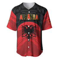 Custom Football 2026 Albania Black Baseball Jersey Kuqezinjte Come On