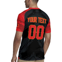 Custom Football 2026 Albania Black Rugby Jersey Kuqezinjte Come On