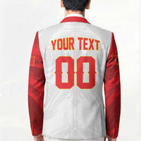 Custom Football 2026 Albania White Blazer Kuqezinjte Come On