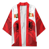 Custom Football 2026 Albania White Kimono Kuqezinjte Come On