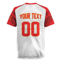 Custom Football 2026 Albania White Rugby Jersey Kuqezinjte Come On