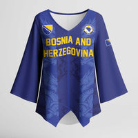 Custom Football 2026 Bosnia and Herzegovina Kimono Sleeve Blouse Zmajevi Go Champion
