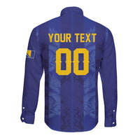 Custom Football 2026 Bosnia and Herzegovina Long Sleeve Button Shirt Zmajevi Go Champion