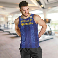 Custom Football 2026 Bosnia and Herzegovina Men Tank Top Zmajevi Go Champion