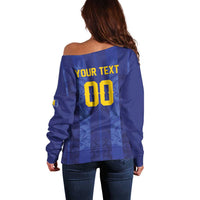 Custom Football 2026 Bosnia and Herzegovina Off Shoulder Sweater Zmajevi Go Champion