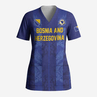 Custom Football 2026 Bosnia and Herzegovina Scrub Top Zmajevi Go Champion