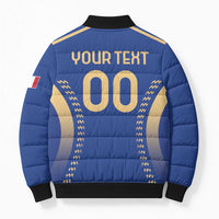 Custom Football 2026 Italia Bomber Puffer Jacket Forza Azzurri