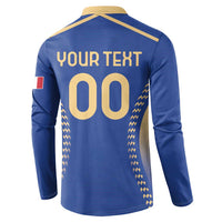 Custom Football 2026 Italia Button Sweatshirt Forza Azzurri