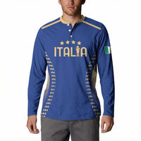 Custom Football 2026 Italia Button Sweatshirt Forza Azzurri