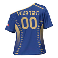 Custom Football 2026 Italia Cross Shoulder Shirt Forza Azzurri