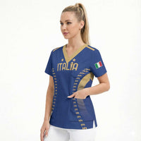 Custom Football 2026 Italia Scrub Top Forza Azzurri