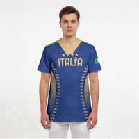 Custom Football 2026 Italia Scrub Top Forza Azzurri