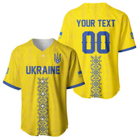 Custom Football 2026 Ukraine Baseball Jersey Slava Ukraini