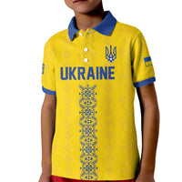 Custom Football 2026 Ukraine Kid Polo Shirt Slava Ukraini