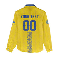 Custom Football 2026 Ukraine Women Casual Shirt Slava Ukraini
