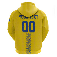Custom Football 2026 Ukraine Zip Hoodie Slava Ukraini