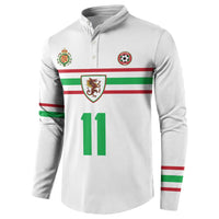 Custom Football 2026 Wales Dragon Button Sweatshirt Cymru Gorau Chwarae Cyd Chwarae