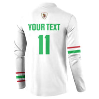 Custom Football 2026 Wales Dragon Button Sweatshirt Cymru Gorau Chwarae Cyd Chwarae