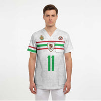 Custom Football 2026 Wales Dragon Scrub Top Cymru Gorau Chwarae Cyd Chwarae
