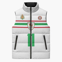 Custom Football 2026 Wales Dragon Sleeveless Puffer Jacket Cymru Gorau Chwarae Cyd Chwarae
