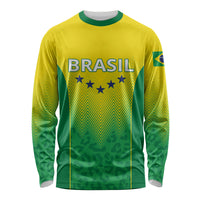 Personalized Brazil 2024 Long Sleeve Shirt Selecao Brasileira - Wonder Print Shop