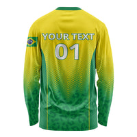 Personalized Brazil 2024 Long Sleeve Shirt Selecao Brasileira - Wonder Print Shop