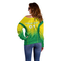 Personalized Brazil 2024 Off Shoulder Sweater Selecao Brasileira - Wonder Print Shop