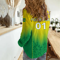 Personalized Brazil 2024 Women Casual Shirt Selecao Brasileira - Wonder Print Shop