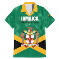 Personalized Jamaica 2024 Family Matching Mermaid Dress and Hawaiian Shirt Jumieka Reggae Boyz - Wonder Print Shop