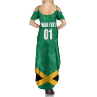 Personalized Jamaica 2024 Summer Maxi Dress Jumieka Reggae Boyz - Wonder Print Shop