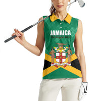 Personalized Jamaica 2024 Women Sleeveless Polo Shirt Jumieka Reggae Boyz - Wonder Print Shop