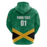Personalized Jamaica 2024 Zip Hoodie Jumieka Reggae Boyz - Wonder Print Shop