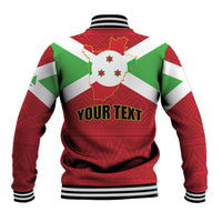 Personalized Burundi Baseball Jacket Coat Of Arms African Pattern - Wonder Print Shop