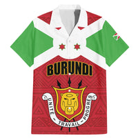 Personalized Burundi Family Matching Mermaid Dress and Hawaiian Shirt Coat Of Arms African Pattern - Wonder Print Shop