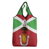 Burundi Grocery Bag Coat Of Arms African Pattern