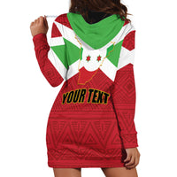 Personalized Burundi Hoodie Dress Coat Of Arms African Pattern - Wonder Print Shop