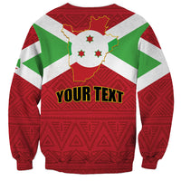 Personalized Burundi Sweatshirt Coat Of Arms African Pattern - Wonder Print Shop