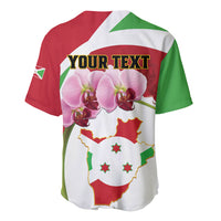 Personalized Burundi Independence Day Baseball Jersey Coat Of Arms Bujumbura Flower - Wonder Print Shop