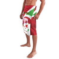 Personalized Burundi Independence Day Lavalava Coat Of Arms Bujumbura Flower - Wonder Print Shop