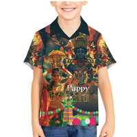 Bonalu Festival 2024 Family Matching Mermaid Dress and Hawaiian Shirt Bonam Parikrama - Wonder Print Shop