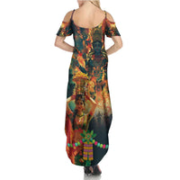 Bonalu Festival 2024 Summer Maxi Dress Bonam Parikrama - Wonder Print Shop
