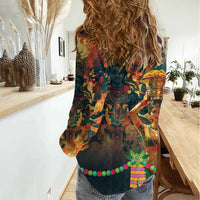 Bonalu Festival 2024 Women Casual Shirt Bonam Parikrama - Wonder Print Shop