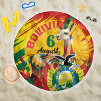 Bolivia Independence Day Beach Blanket Puliwya Achka Aylluska Mamallaqta - Wonder Print Shop