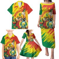 Bolivia Independence Day Family Matching Puletasi and Hawaiian Shirt Puliwya Achka Aylluska Mamallaqta - Wonder Print Shop