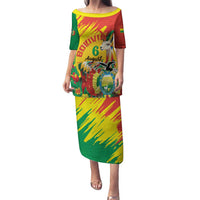 Bolivia Independence Day Family Matching Puletasi and Hawaiian Shirt Puliwya Achka Aylluska Mamallaqta - Wonder Print Shop