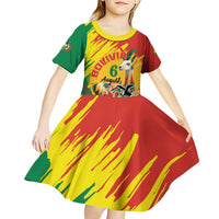 Bolivia Independence Day Kid Short Sleeve Dress Puliwya Achka Aylluska Mamallaqta - Wonder Print Shop