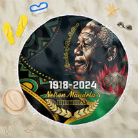 Nelson Mandela Birthday Beach Blanket Leader of the Nation - Wonder Print Shop