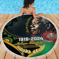 Nelson Mandela Birthday Beach Blanket Leader of the Nation - Wonder Print Shop