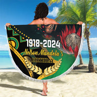 Nelson Mandela Birthday Beach Blanket Leader of the Nation - Wonder Print Shop
